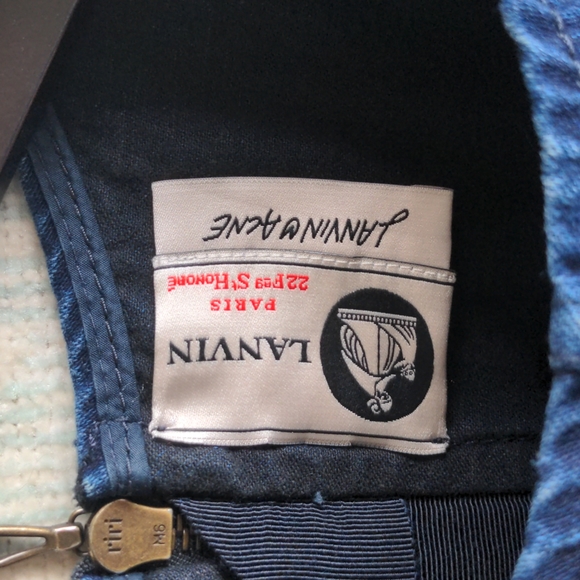 Lanvin/Acne Collab Denim Flare Dress Sz Fr 42 (XL) - Picture 6 of 12